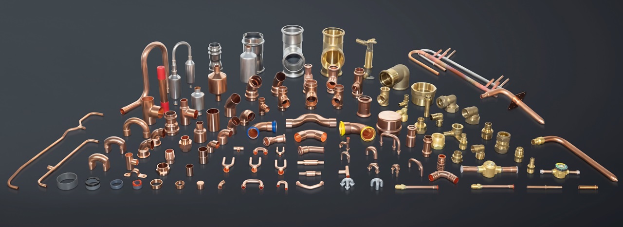 a full range of copper fittings