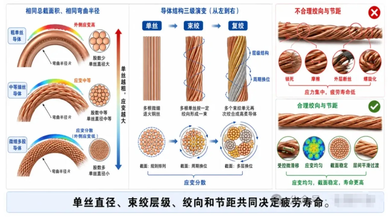Why Can Robot Cables Bend Millions of Times Without Breaking? The Real Challenge Is Not the Jacket, but the Copper Wire Structure